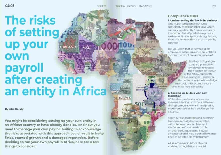 The risks of setting up payroll in africa